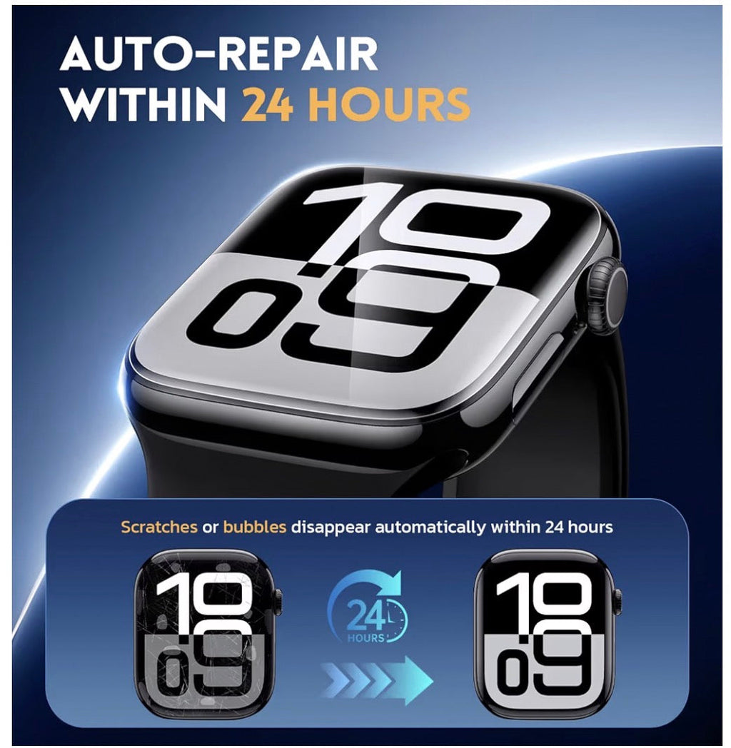 Watch Series 9/8/7 (41mm) TPU Screen Protectors – 7 Pack with Clear Case
