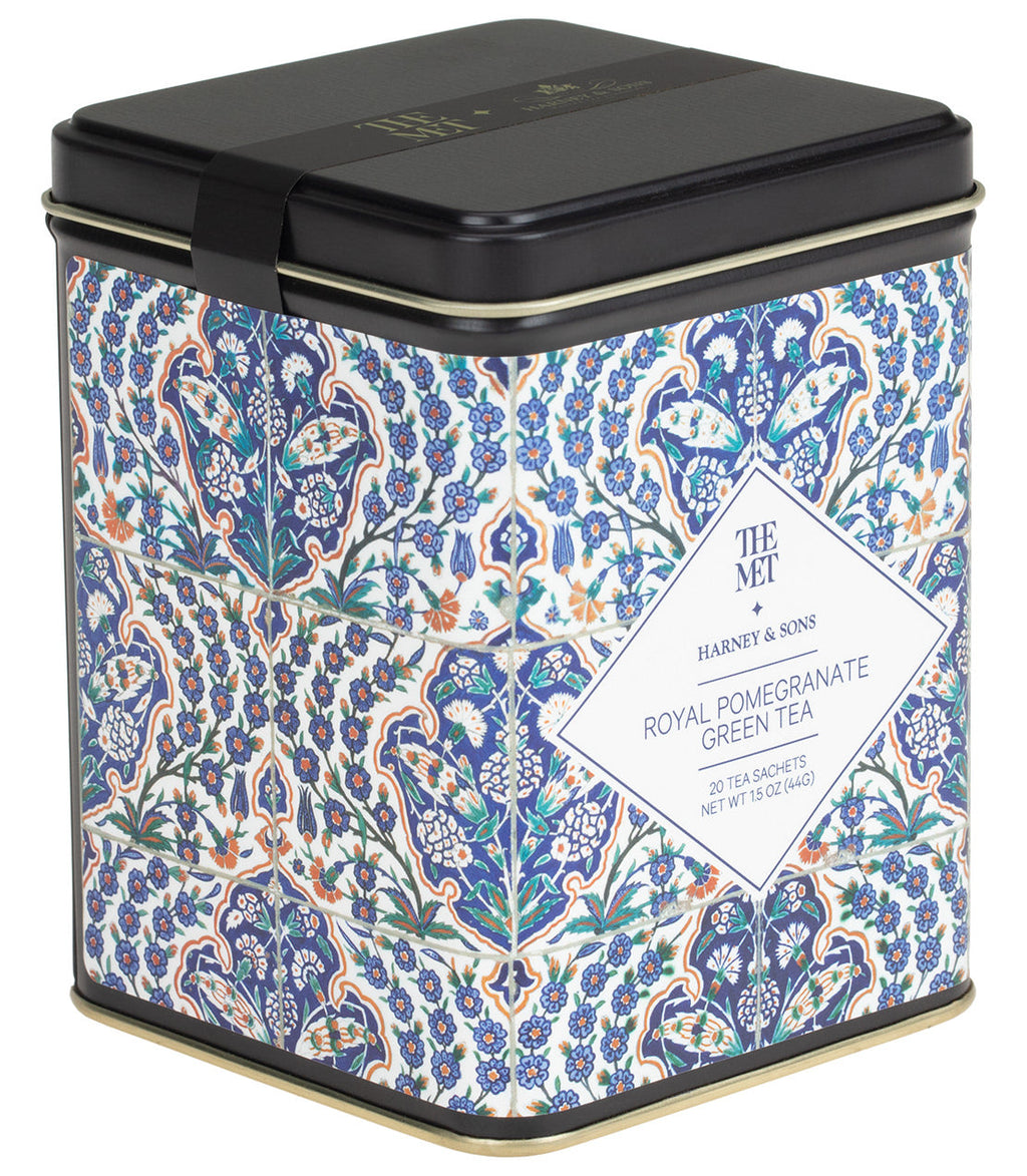Royal Pomegranate Green Tea, Tin of 20 Sachets