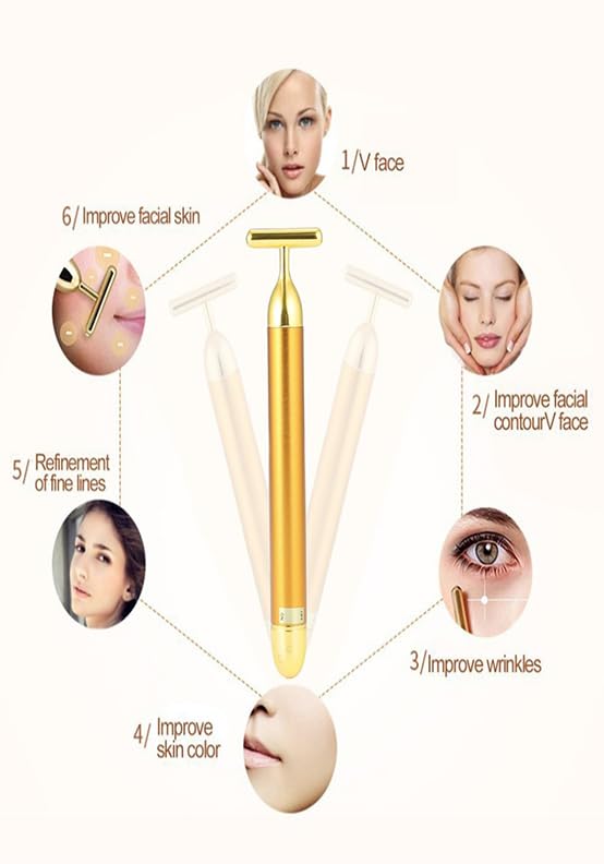 T-Shape Face Massager Beauty Bar — Facial Lifting & Skin Care Tool