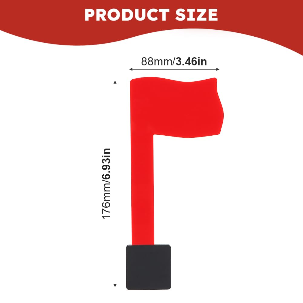 Flag Replacement Kit, Self Adhesive Red Mail Flag No Tools Installation, Univers