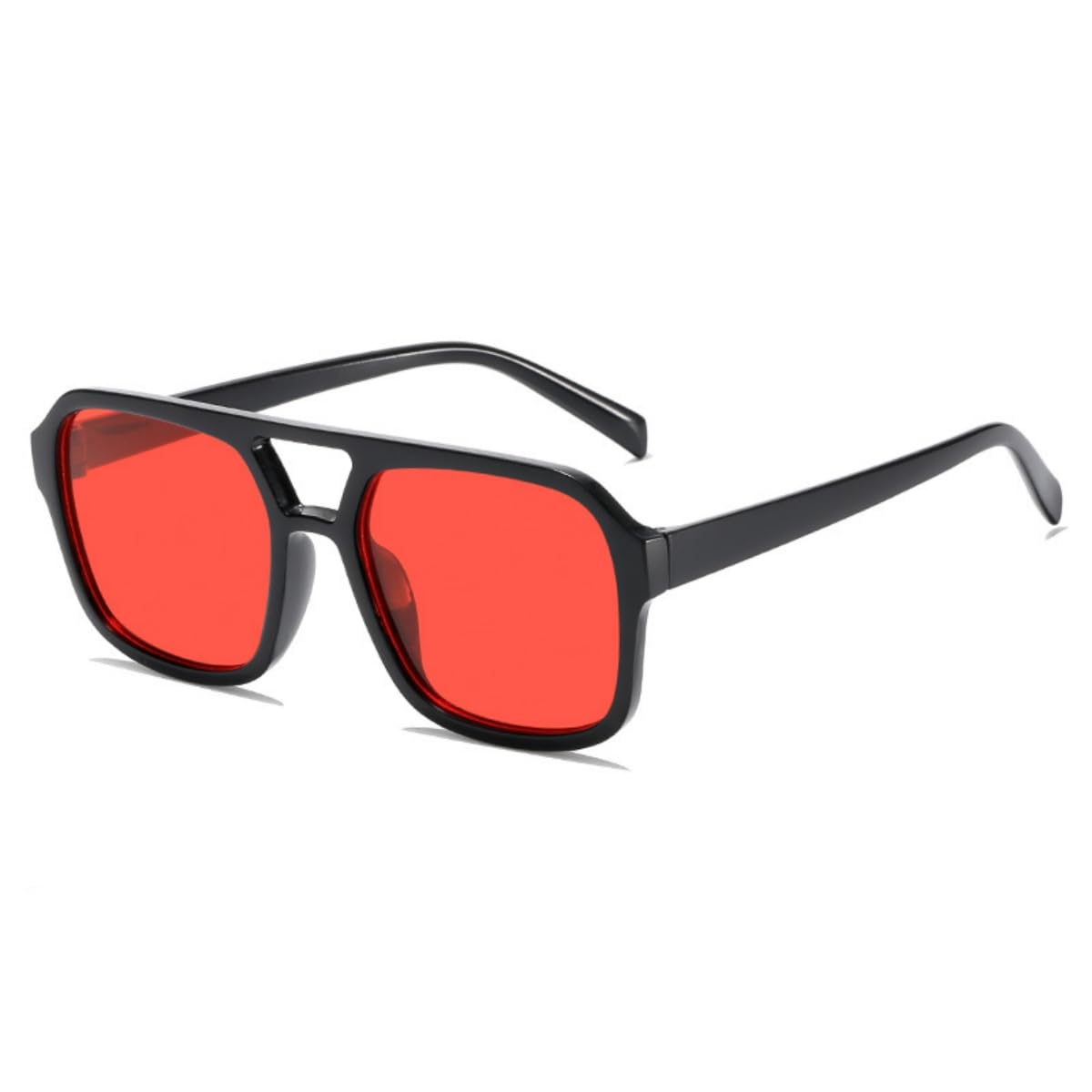 70s Square Aviator Sunglasses Women Men Vintage Rectangle Sunglasses Flat