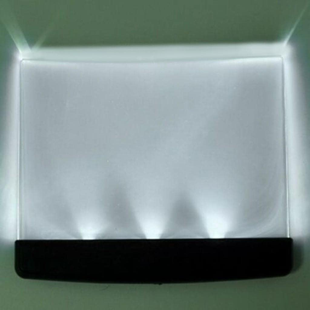 Light for Reading in Bed at Night Clear LED Book Full Page Light Illuminator Pan
