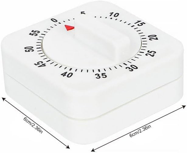 60-Minute Mechanical Wind-Up Cooking Clock With Loud Alarm - No Batteries Requir