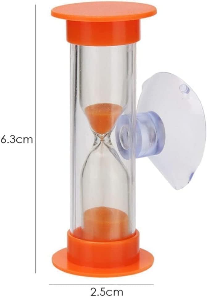 2-Minute Sand Timer With Suction Cup,Hourglass Toothbrush Timer For Kids, Classr