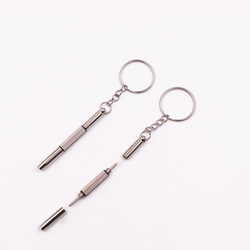 Pack Eyeglass Screwdriver Keychain Mini 3in1 Flat Phillips Hex Portable Glass