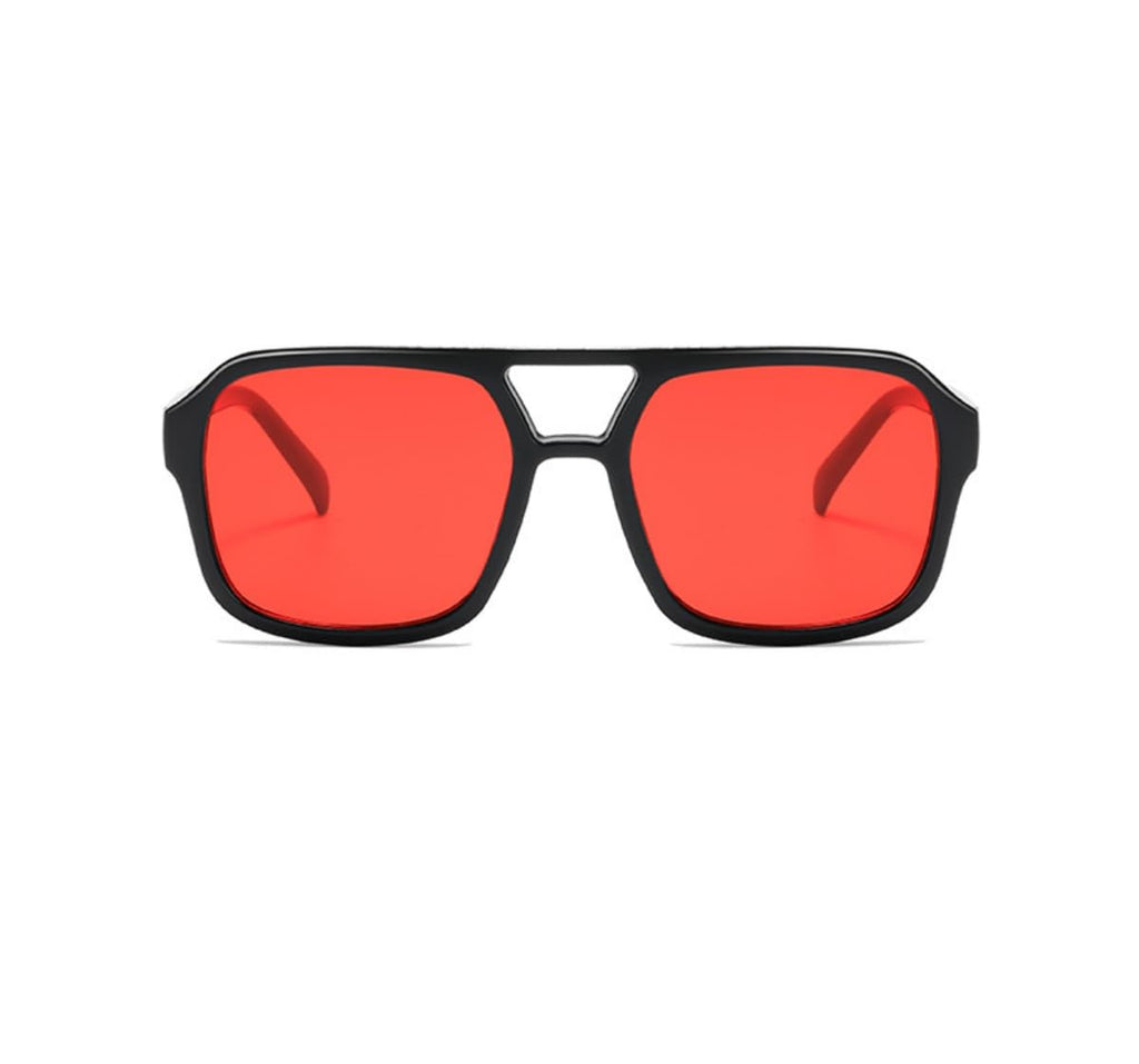 70s Square Aviator Sunglasses Women Men Vintage Rectangle Sunglasses Flat