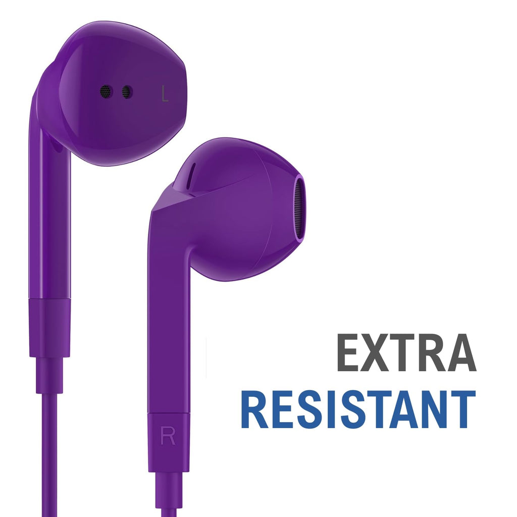 Wired Earbuds in-Ear Headphones, 5 Year Warranty, Earphones with Microphon