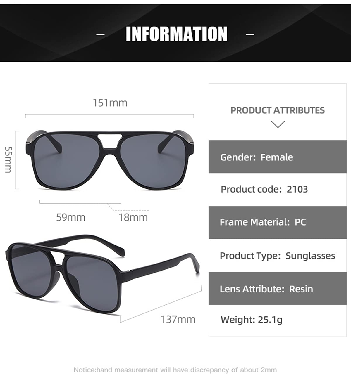 Aviator Sunglasses for Women Men 70s Glasses Retro Oversized Yellow Lens