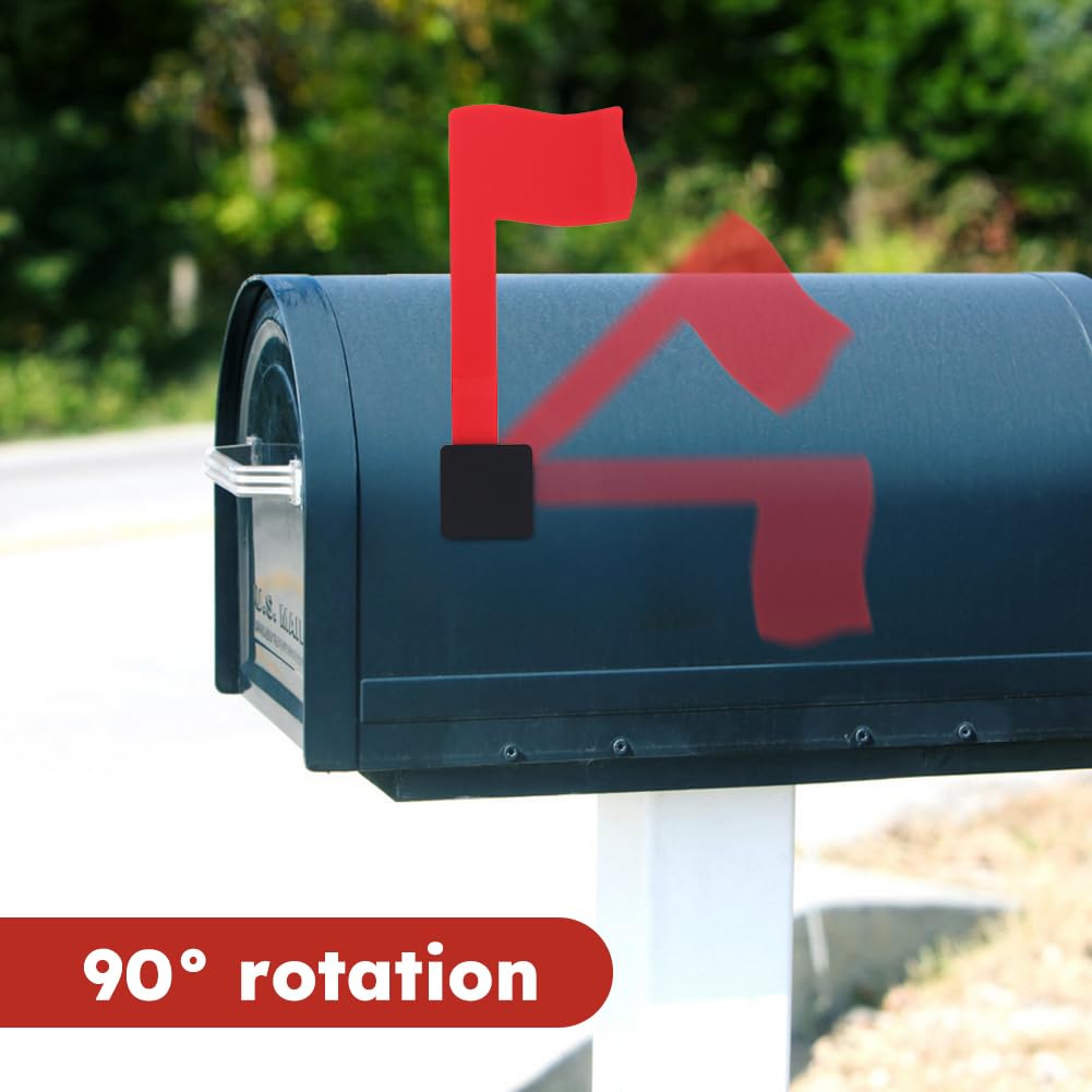 Flag Replacement Kit, Self Adhesive Red Mail Flag No Tools Installation, Univers