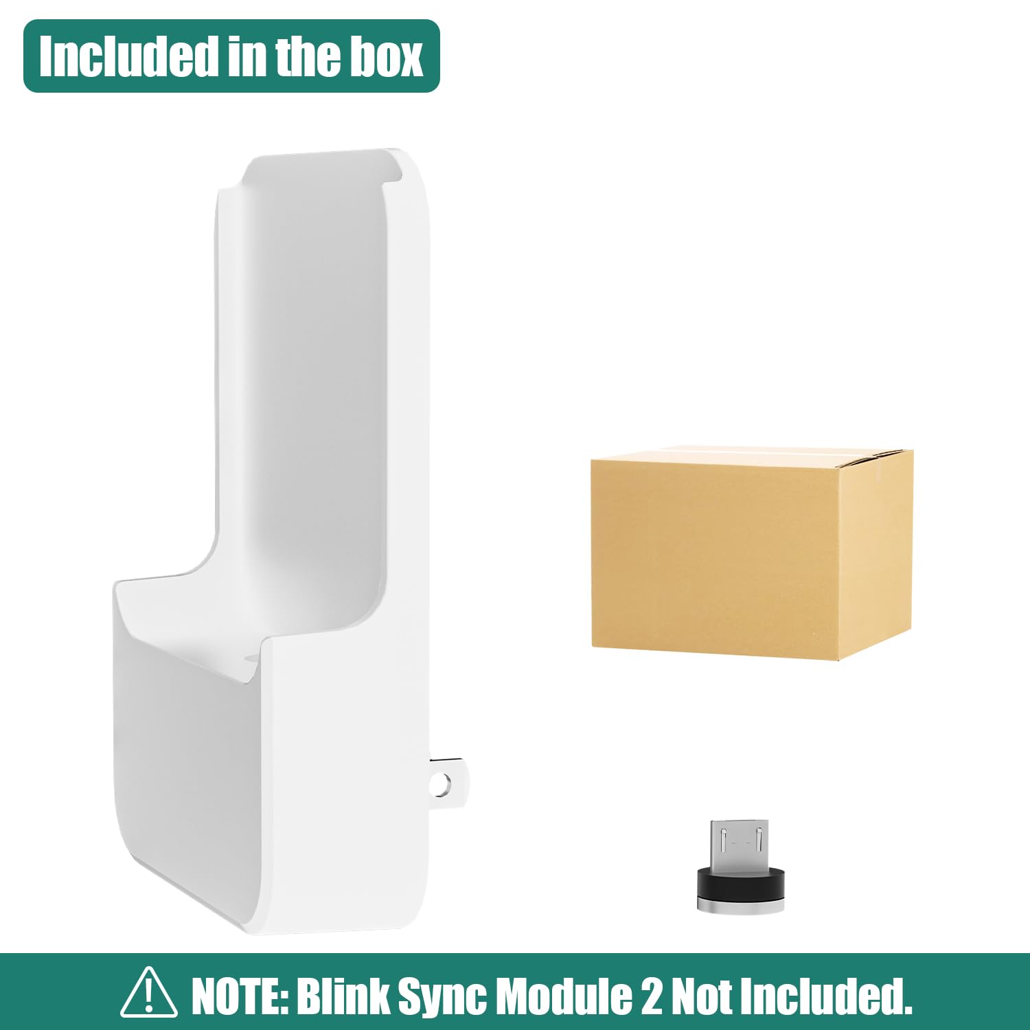 Mount For Blink Sync Module 2, 2-In-1 Charging Station(Mount & Charger) - Space-