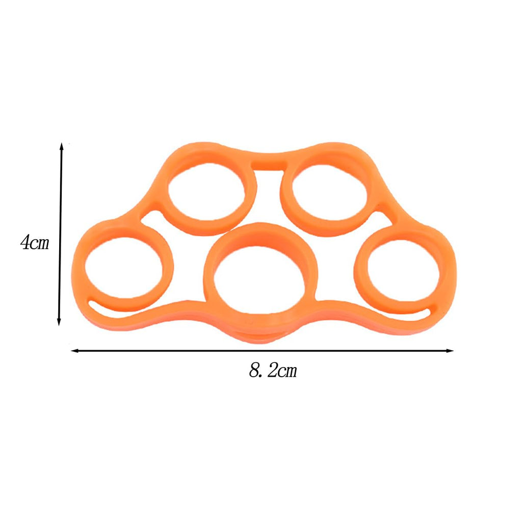 6 Pack Finger Strengthener - 3 Resistance Levels Silicone Exerciser - Hand Grip