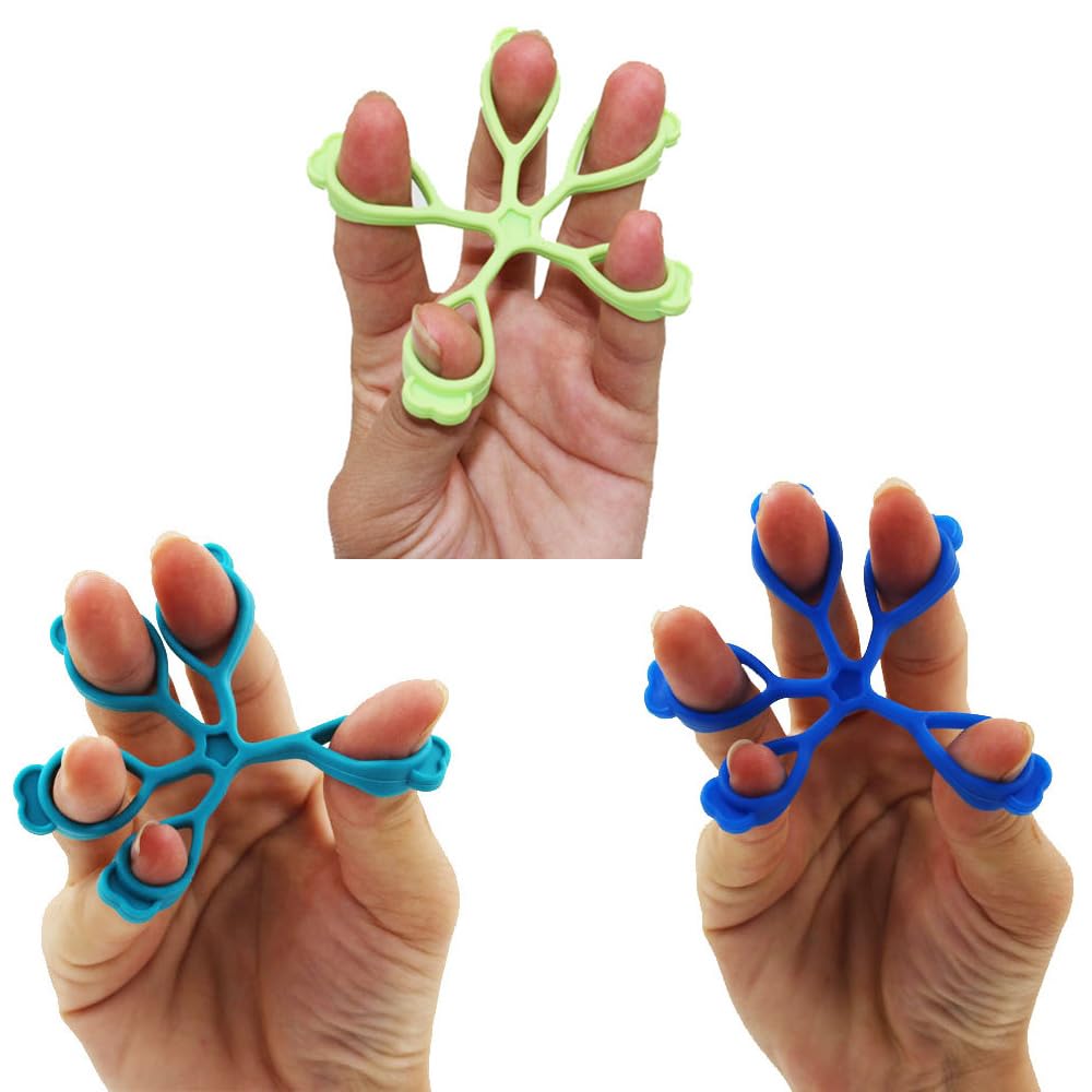 3 Pack Finger Stretcher Finger Exerciser Hand Strengthener Grip Strength Trainer