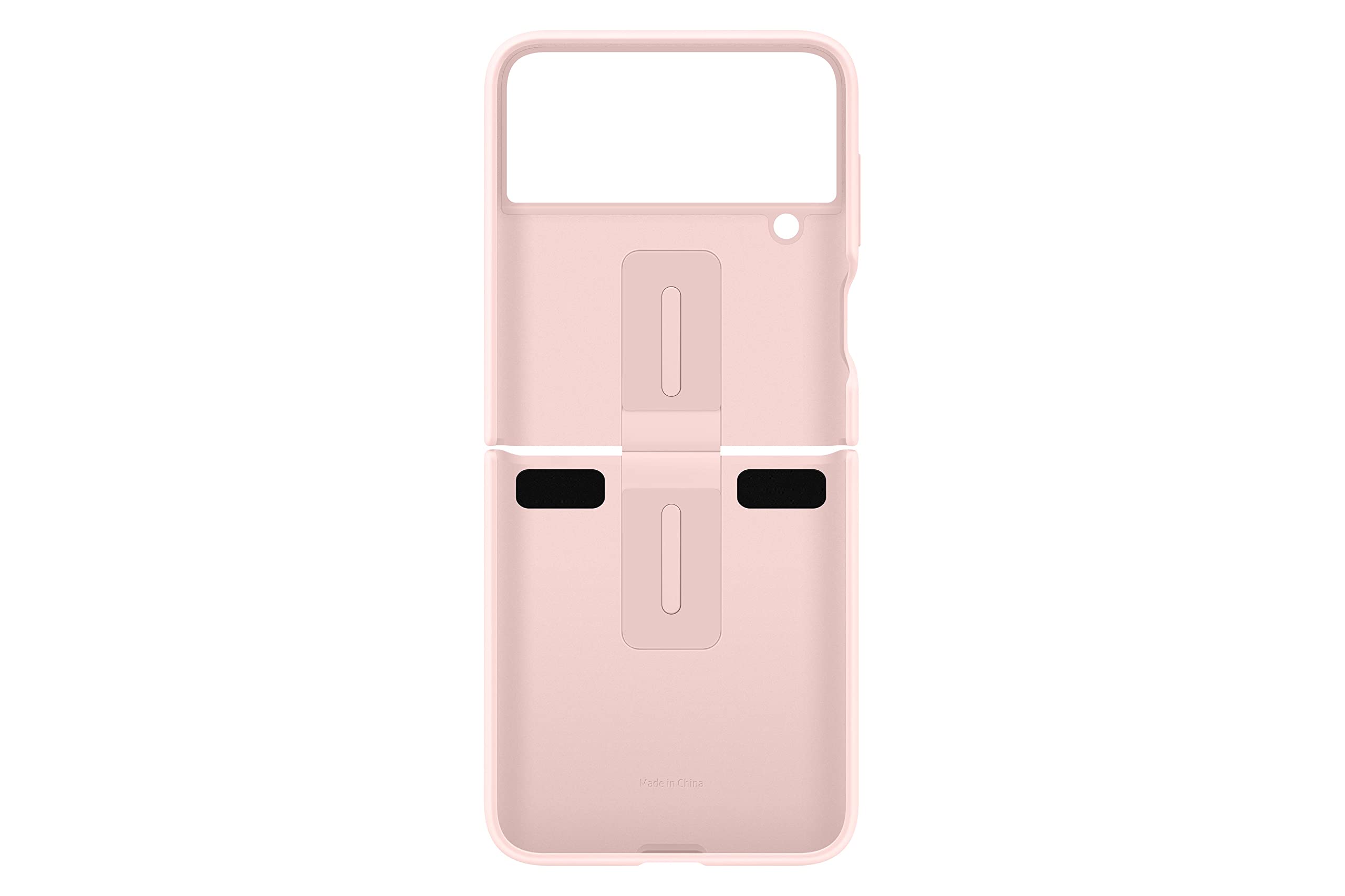 Galaxy Z Flip 4 Silicone Cover with Ring, Protective Phone Case with Finger Loop