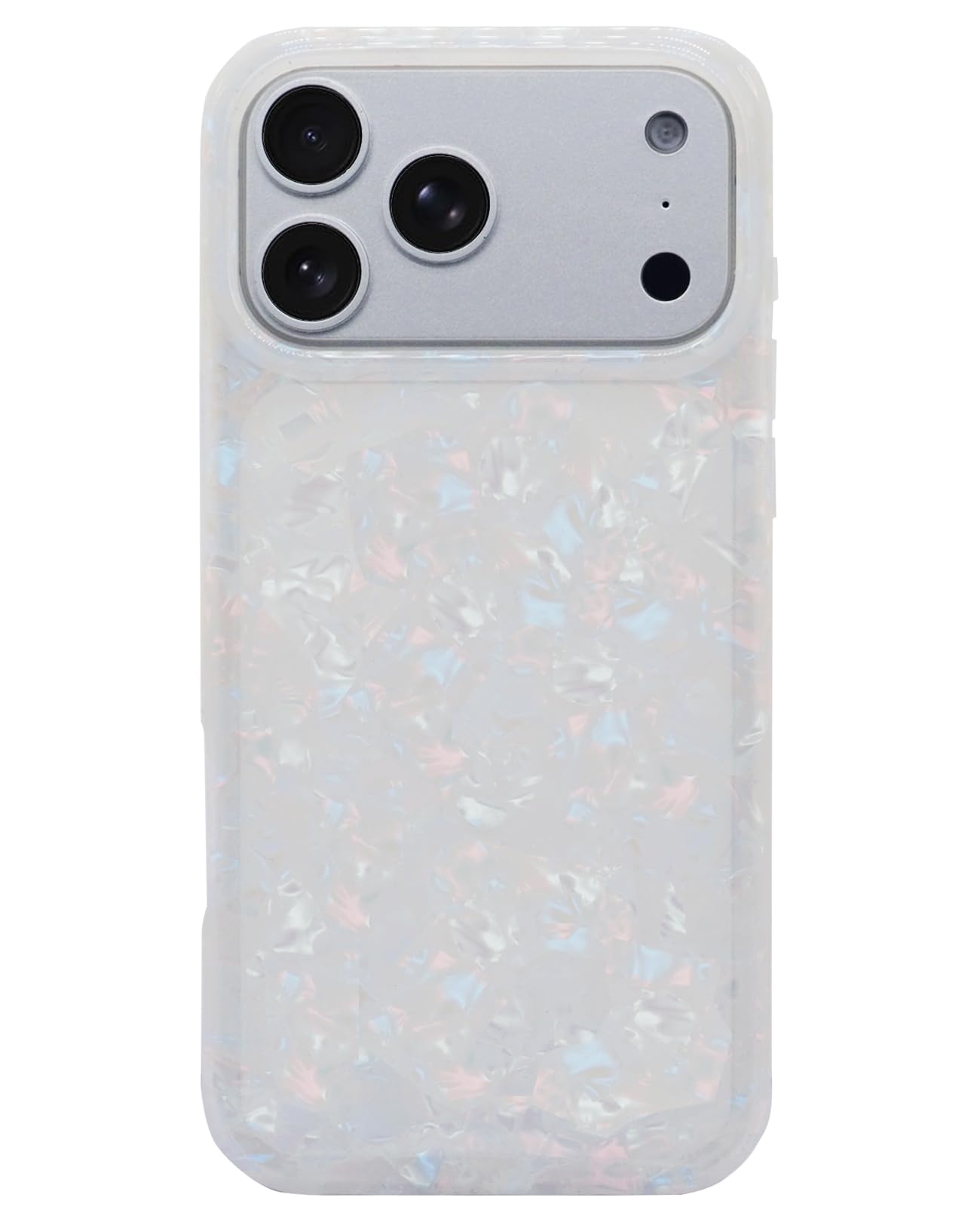 17 Pro Case 6.3 Inch,Sparkle Opal Glitter Translucent Clear Soft Tpu Slim Fit Pr