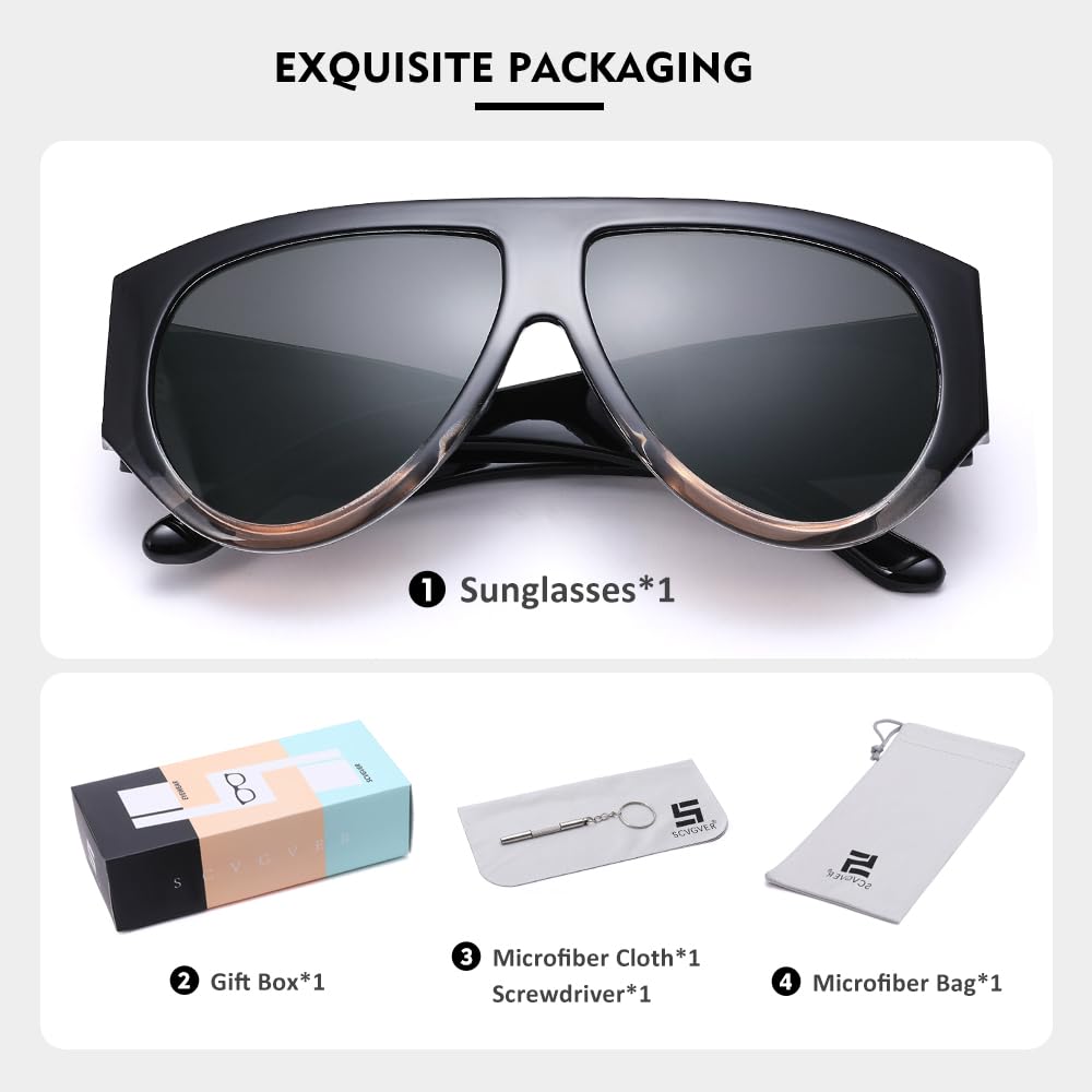 Sunglasses Womens, Aviator Sunglasses for Women Men, Retro 70s Shades