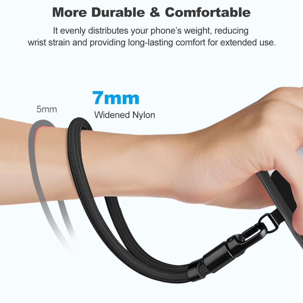 Strap Lanyard Strap Adjustable, Anti Theft Wrist Lanyard With Slim Tether Tab Fi