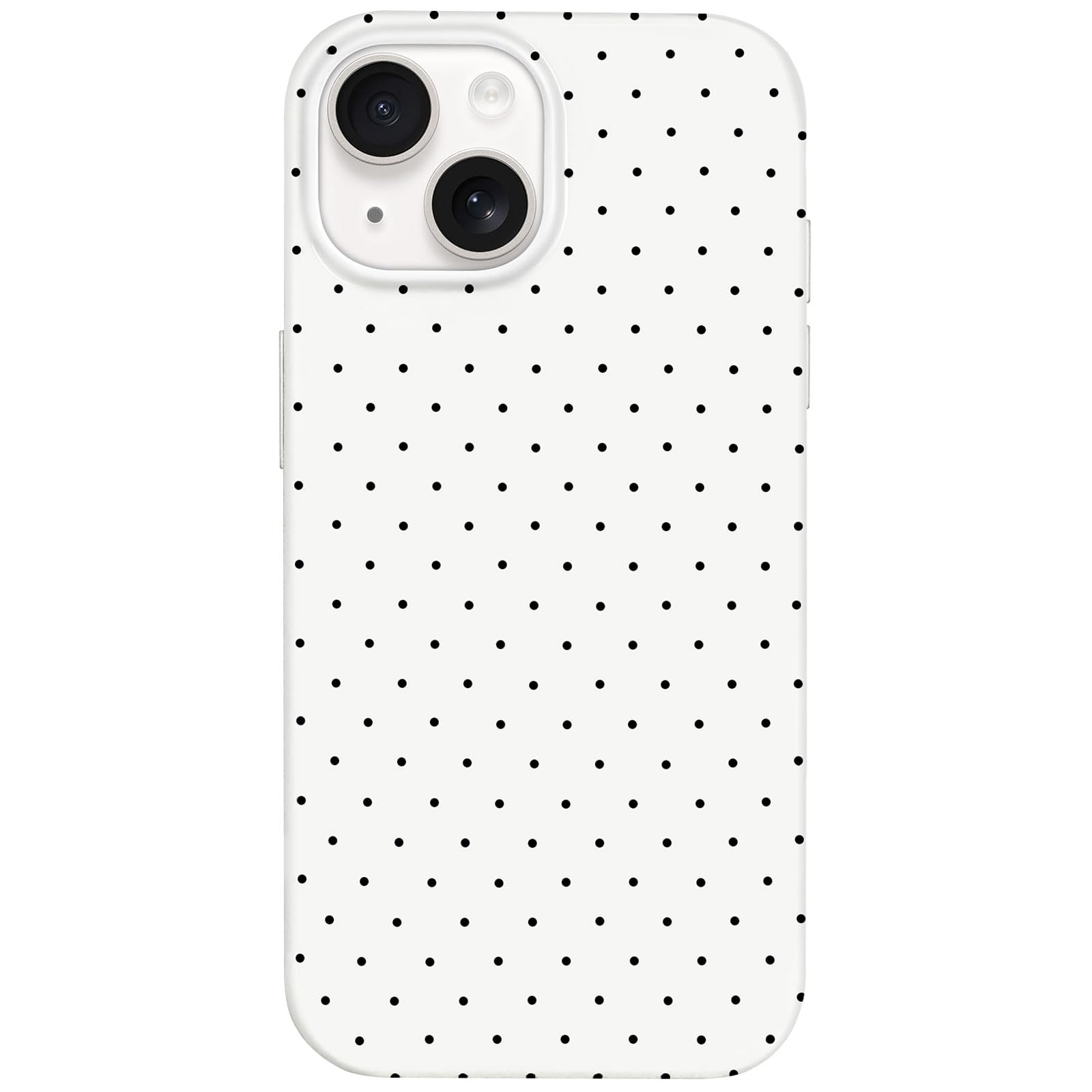 iPhone 14 Case & iPhone 13 Case Cute Polka Dot Aesthetic Design Simple Cover