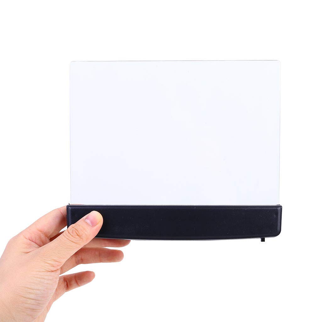 Light for Reading in Bed at Night Clear LED Book Full Page Light Illuminator Pan