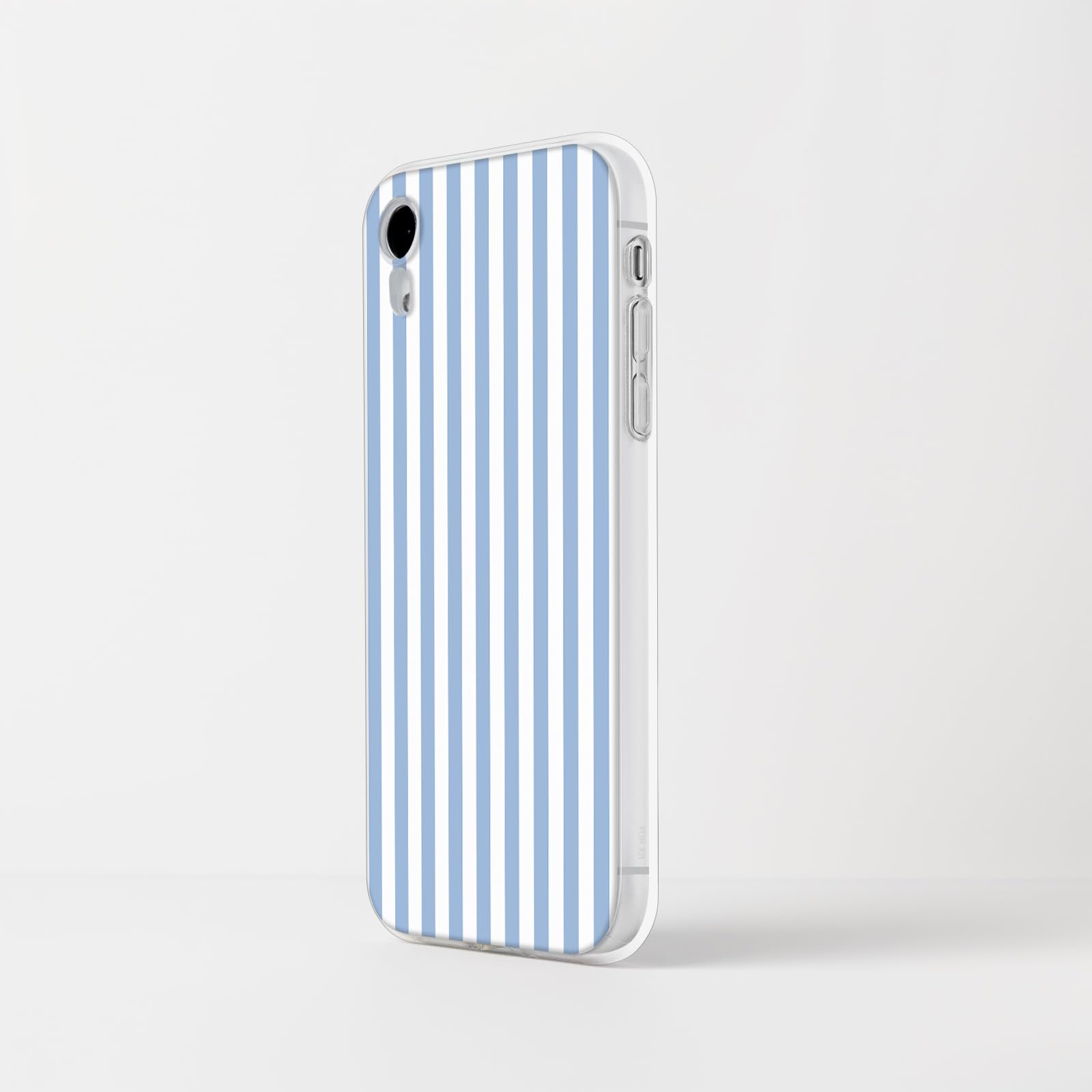 Striped Phone Case Compatible with iPhone XR, Girly Aesthetic Design Soft C