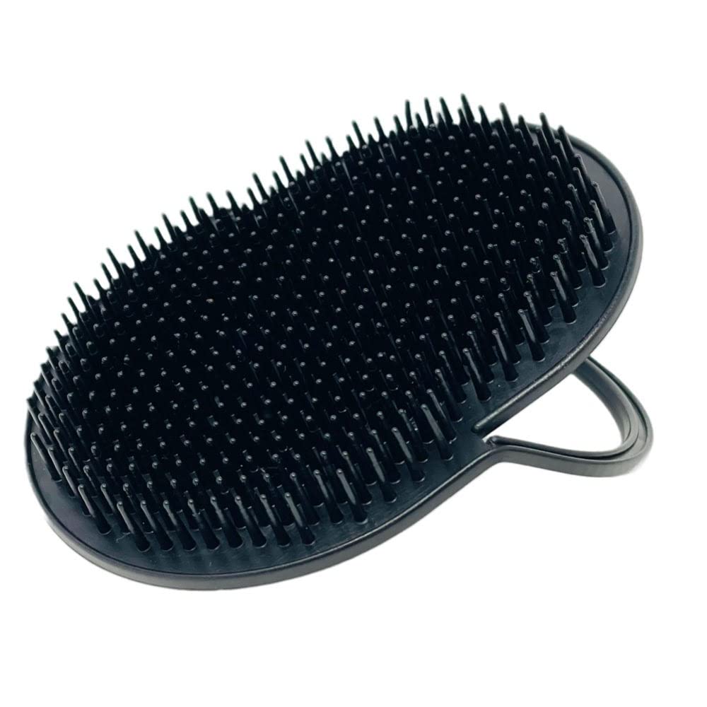 Pocket Shampoo Brush for Men & Women – Scalp Massager with Round Bristles,
