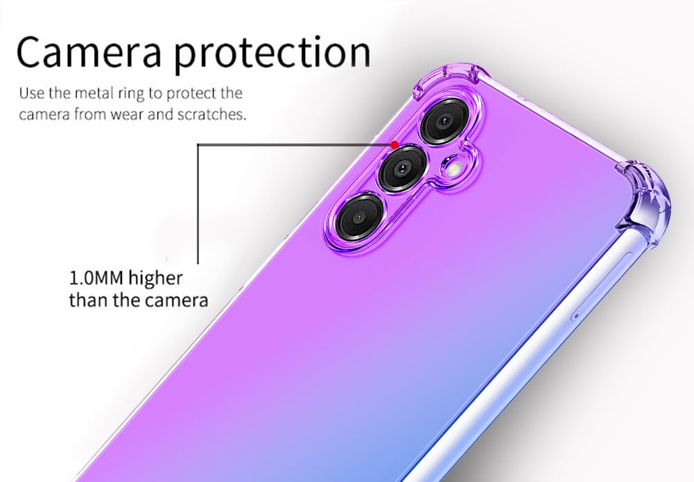 for Galaxy A16 5G Case: Women Girls with Screen Protector Reinforced Corners TPU