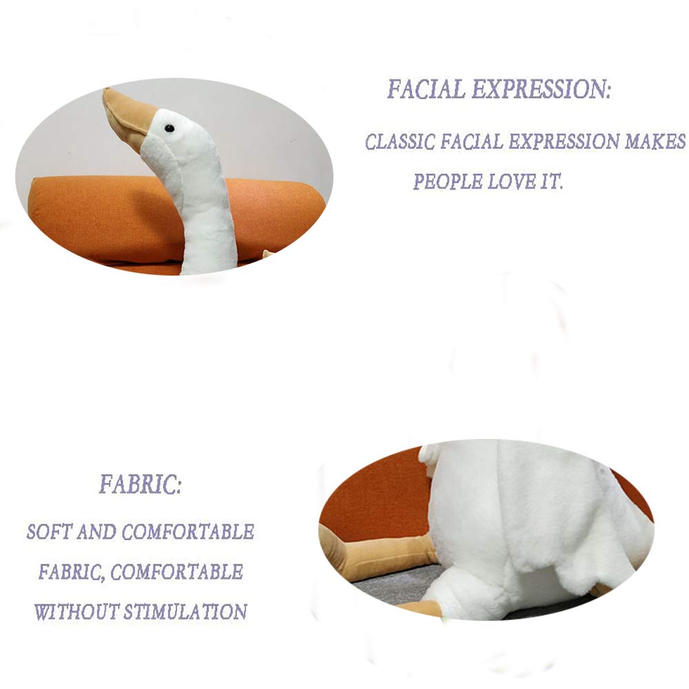 Swan Stuffed Animal,Goose Plush White Stuffed Animal Toy Gifts for Kids