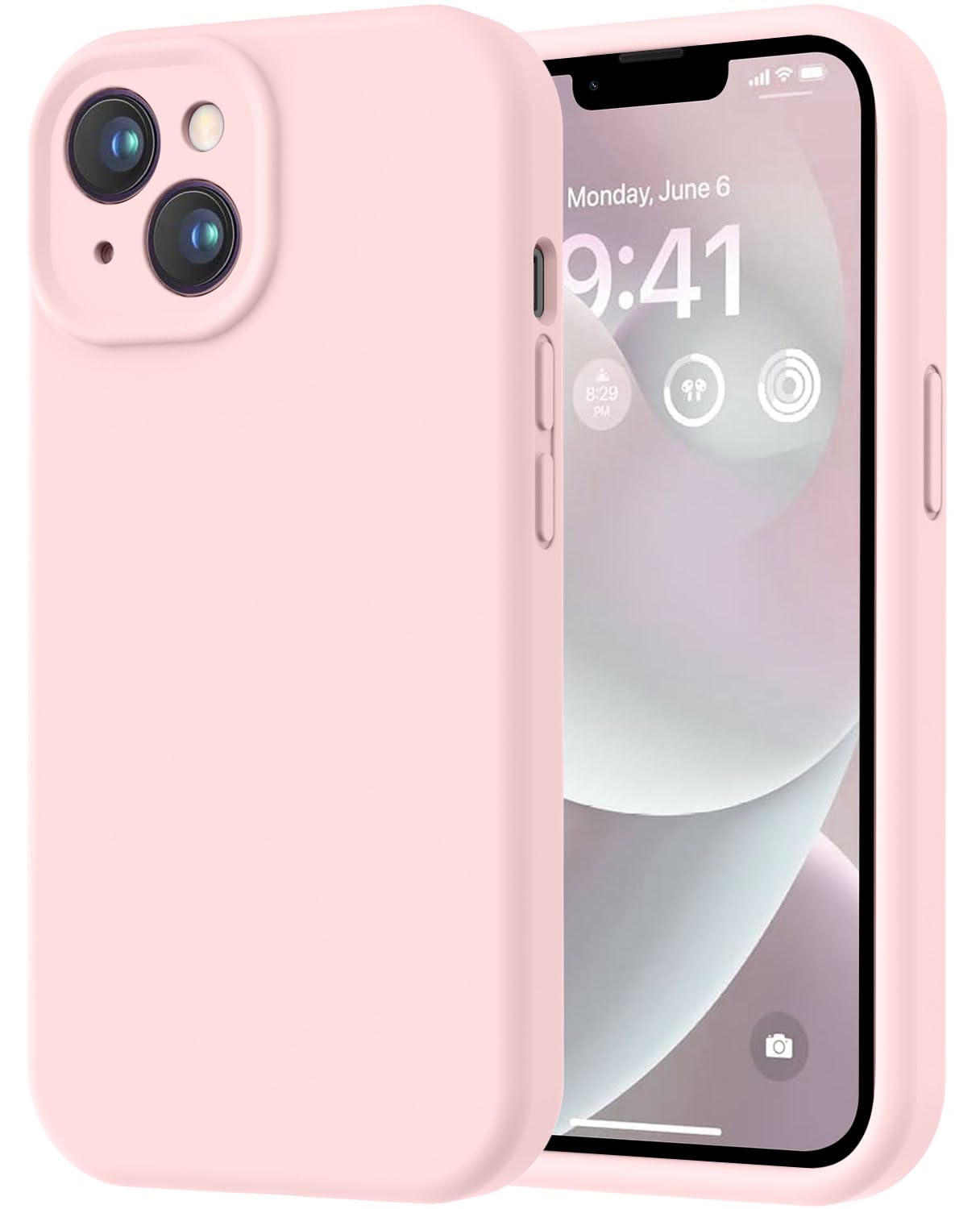 Designed For Iphone 14 Case, Premium Silicone With [Soft Anti-Scratch Microfiber