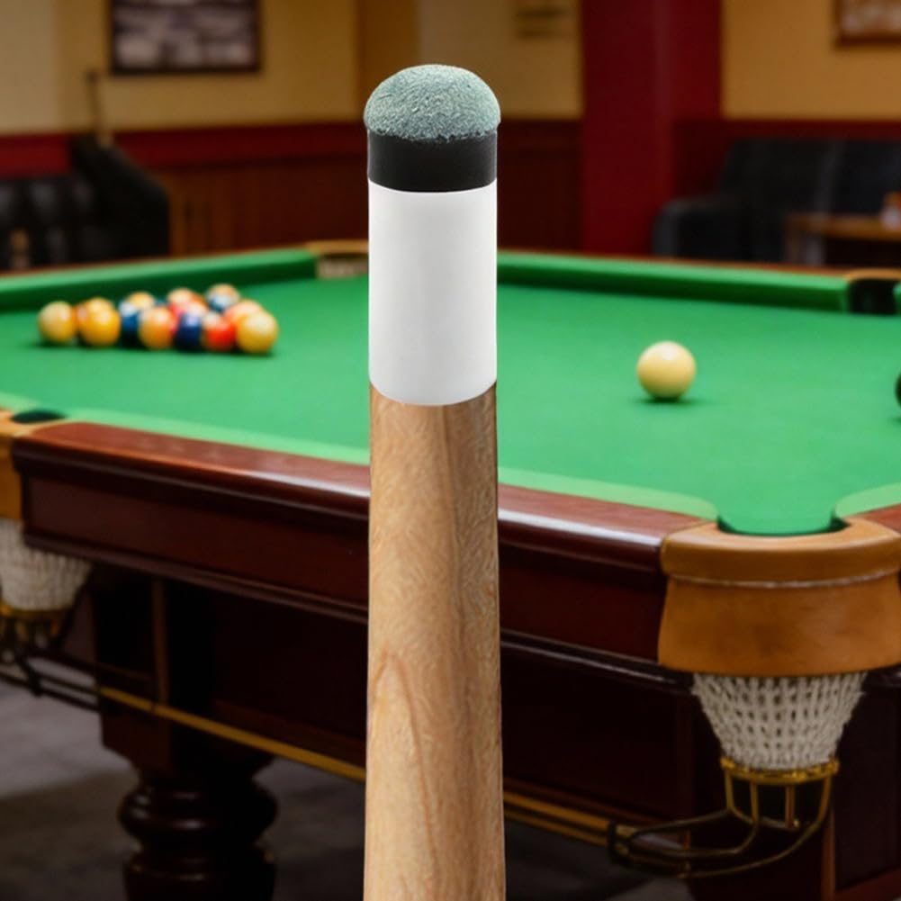 Cue Tips Replacement Kit, 12 Set Screw On Billiard Pool Cue Stick Tips, White an