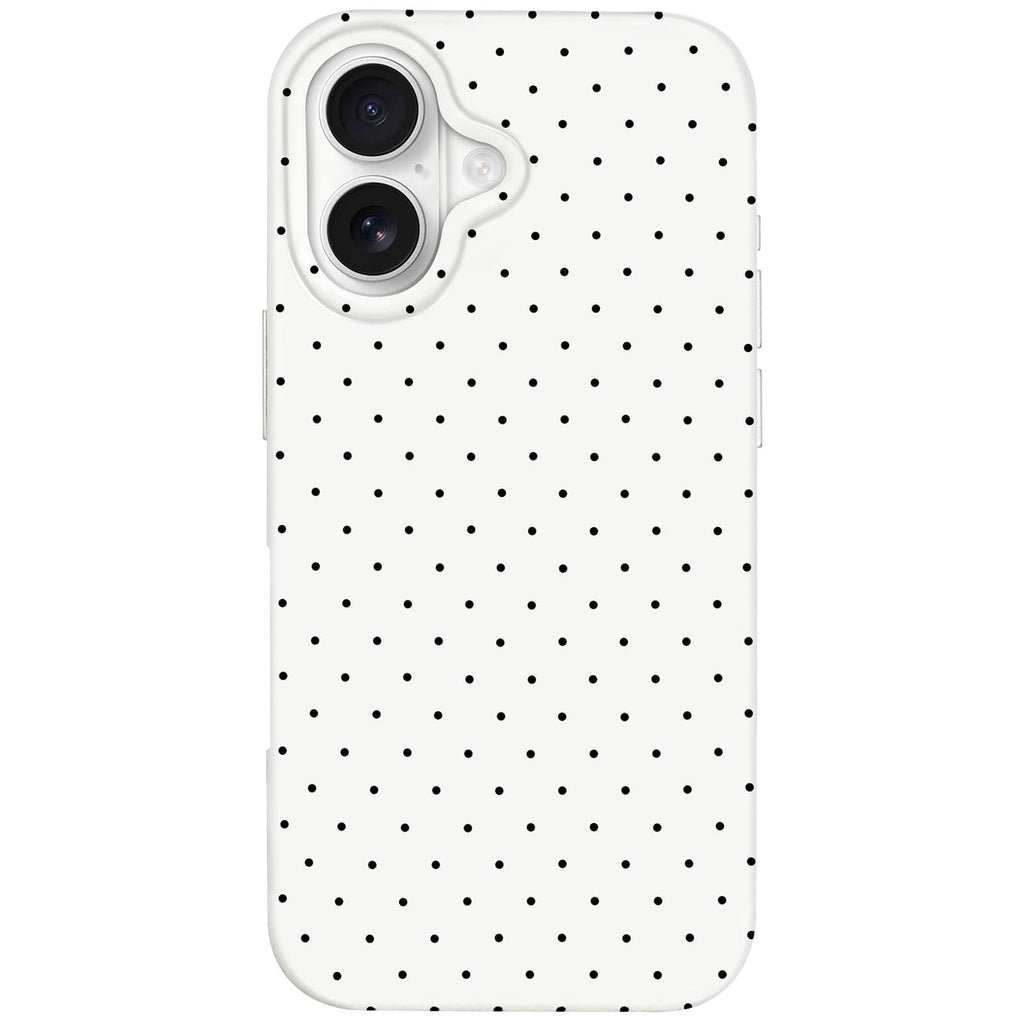 Iphone 17 Case Cute Polka Dot Aesthetic Design Simple Cover 6.3", Thin Slim Anti