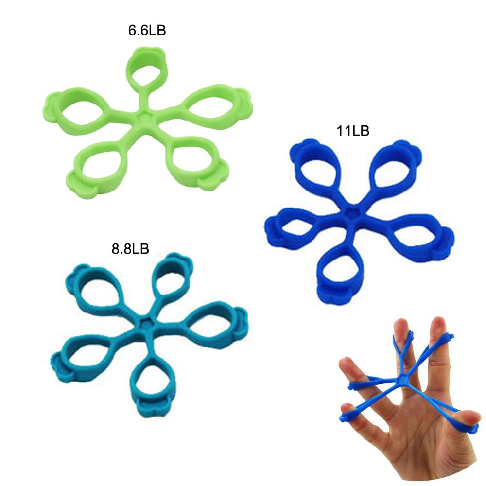 3 Pack Finger Stretcher Finger Exerciser Hand Strengthener Grip Strength Trainer