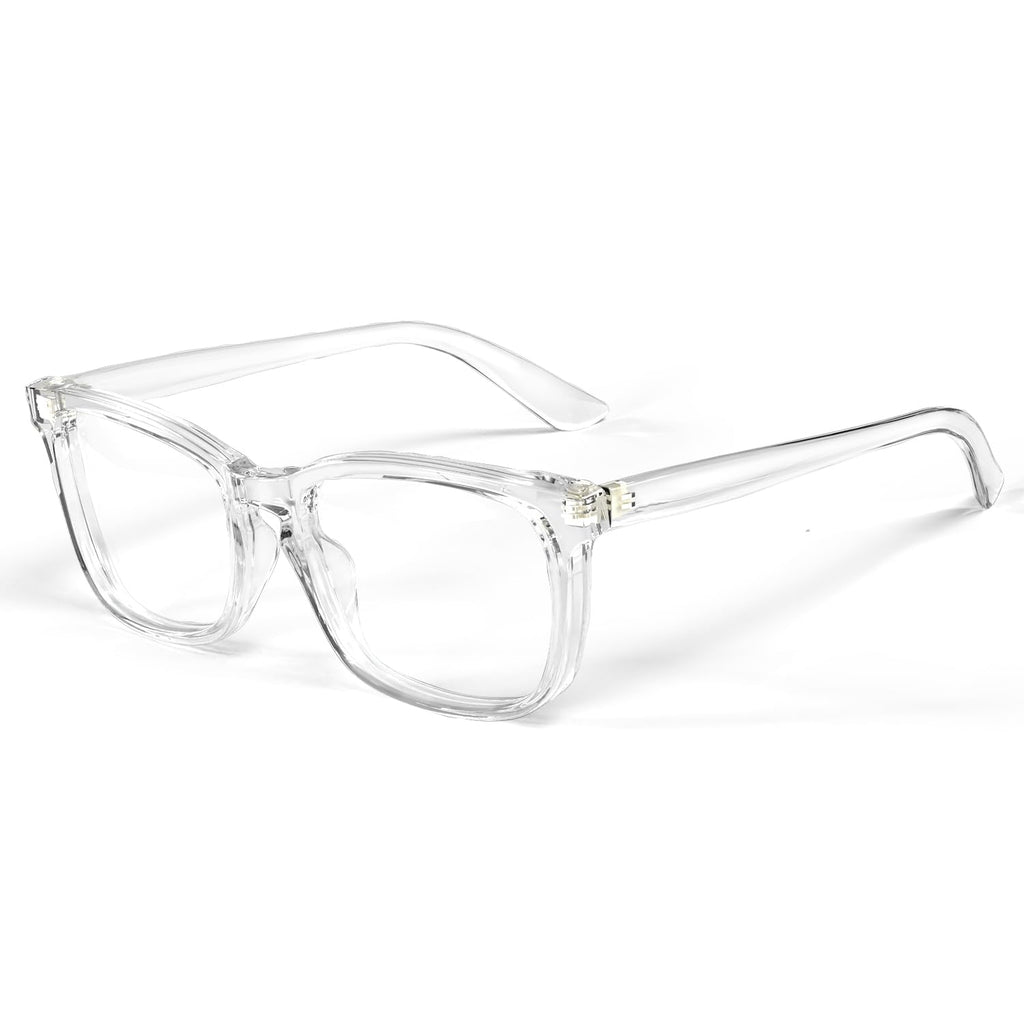 Light Blocking Glasses Square with Anti Computer Glare for Gaming Women and