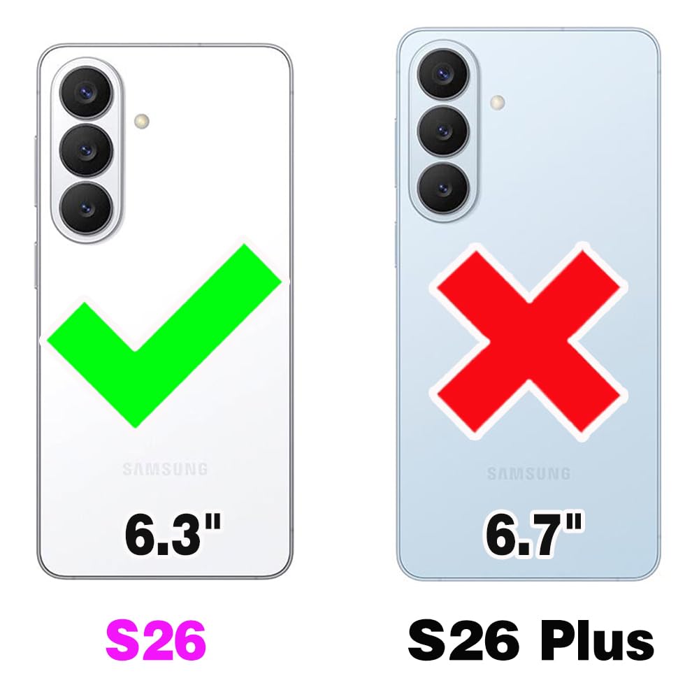 Galaxy S26 5G Case - Shockproof Hard Cover with Soft Silicone Bumper for Ultimat