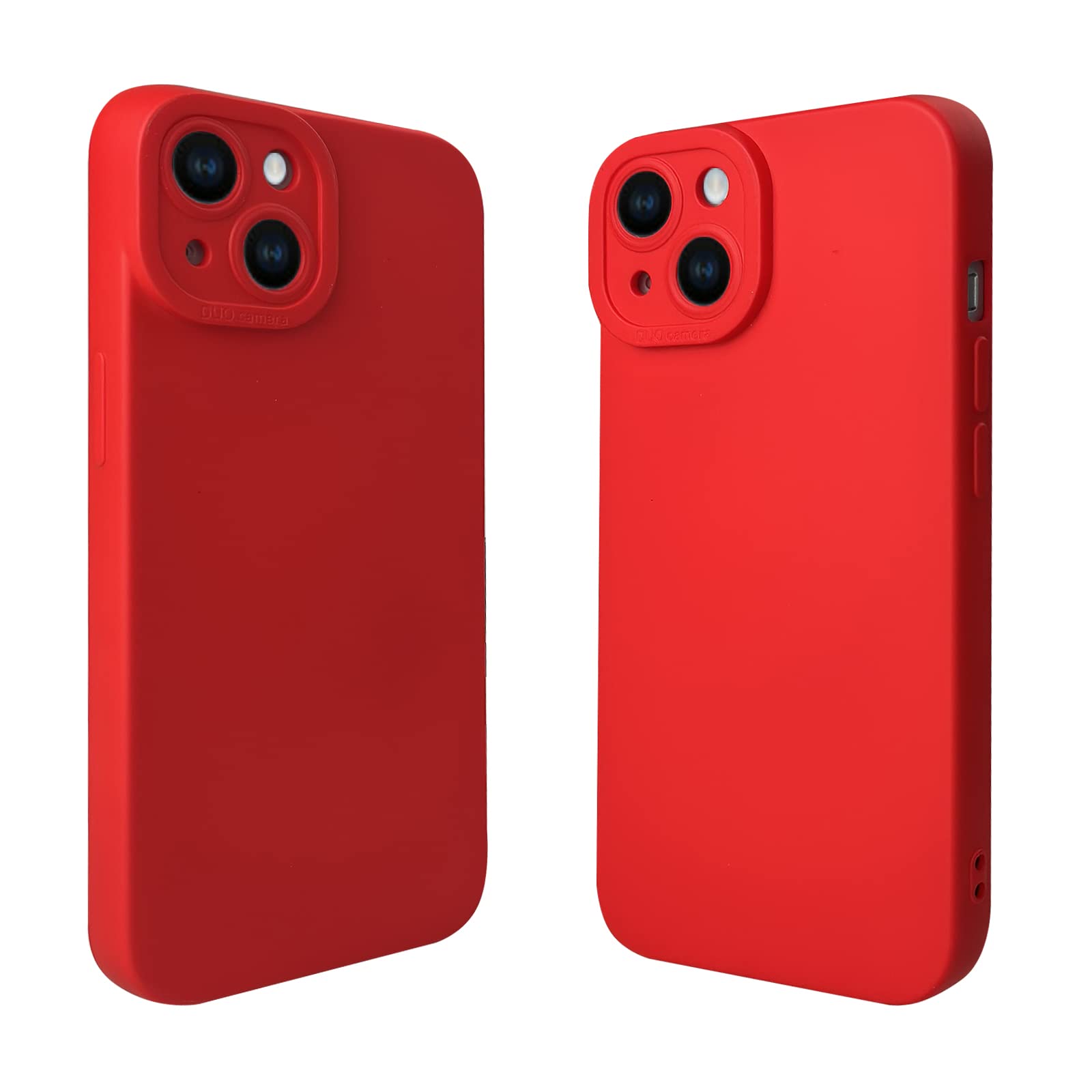 for iPhone 14 Case, Red Silicone TPU Rubber Back Cover Case Compatible for iPhon