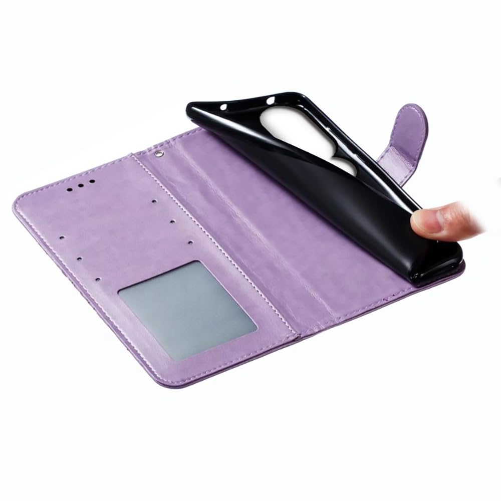 for Samsung Galaxy A16 Case Wallet with Card Holder Kickstand Magnetic Soft Leat