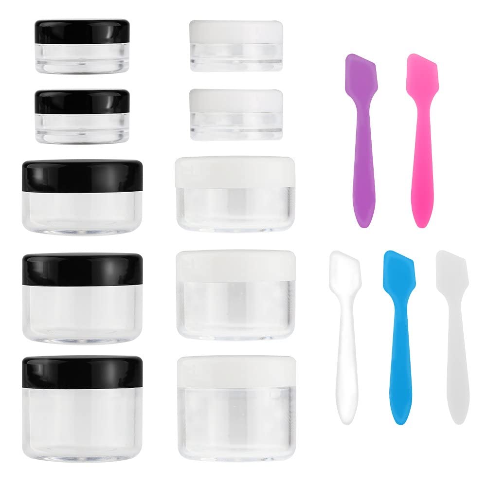 Makeup Travel Containers with Lids 0.11/0.18/0.35/0.53/0.7 OZ Size Cos