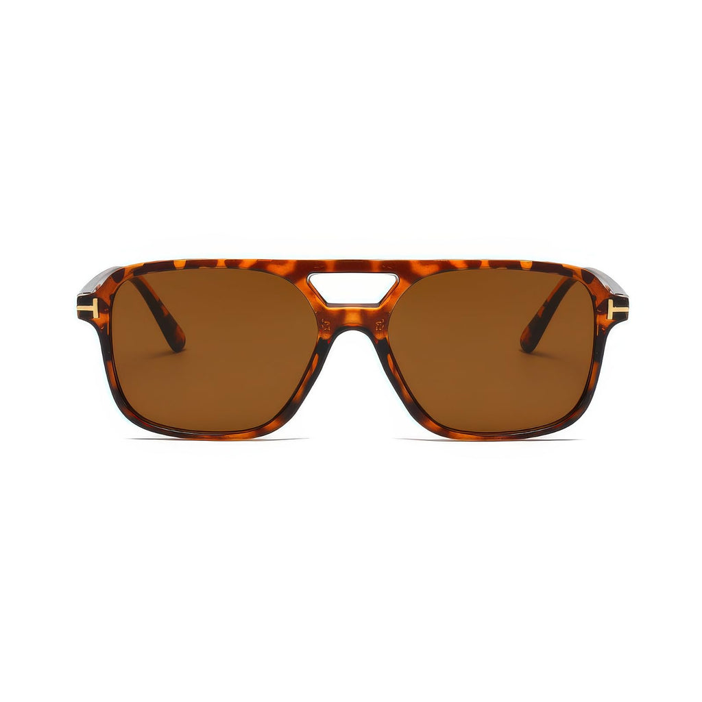 Aviator Sunglasses for Women Men Retro Rectangle Trendy Square Shades Su