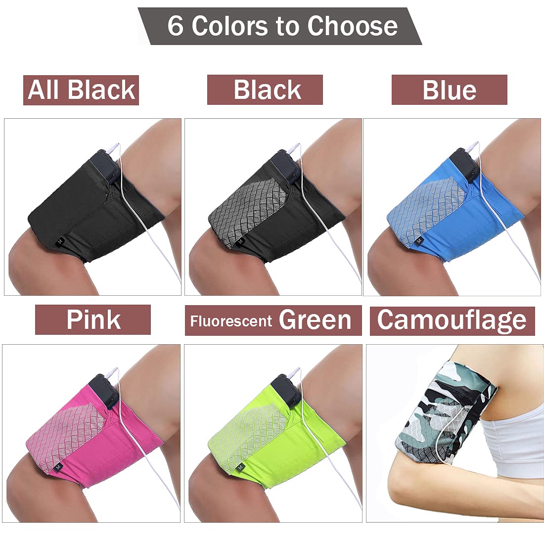 Armband For All Phones. Cell Phone Armband For Running, Fitness And Gym Workouts