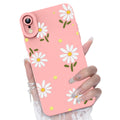 with iPhone XR Phone Case, Fashion Flower Pattern Design Girls Women