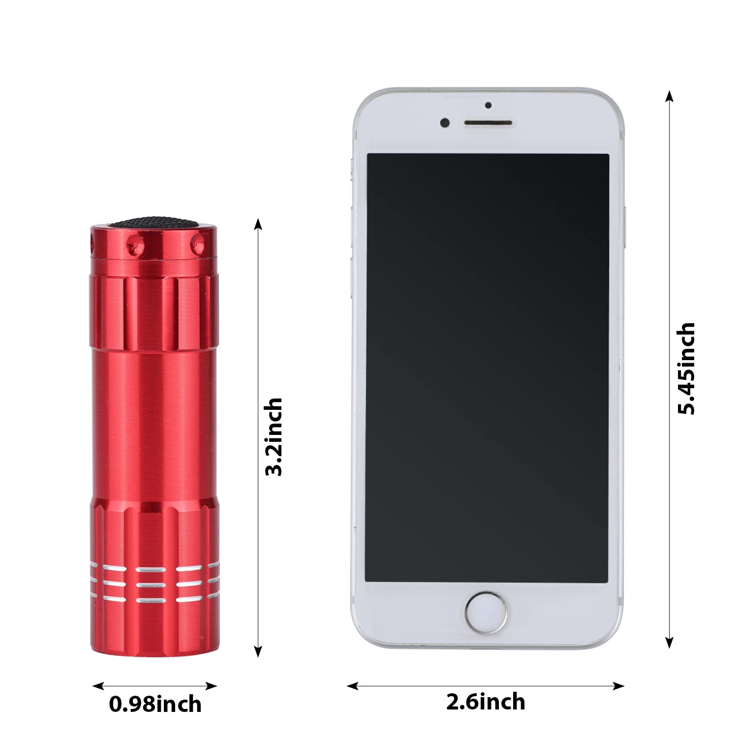 of Flashlights 9 LED Mini Aluminum Flashlight Bulk with Lanyard 15 AAA Ba
