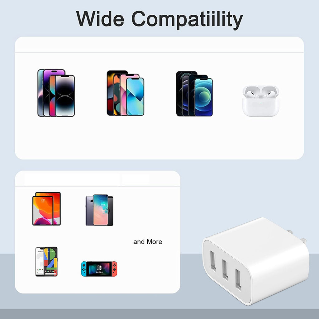 USB Wall Charger,Compatible with iPhone 14/13/12/11 Pro Max,Mini,SE,XR,XS MAX,XS