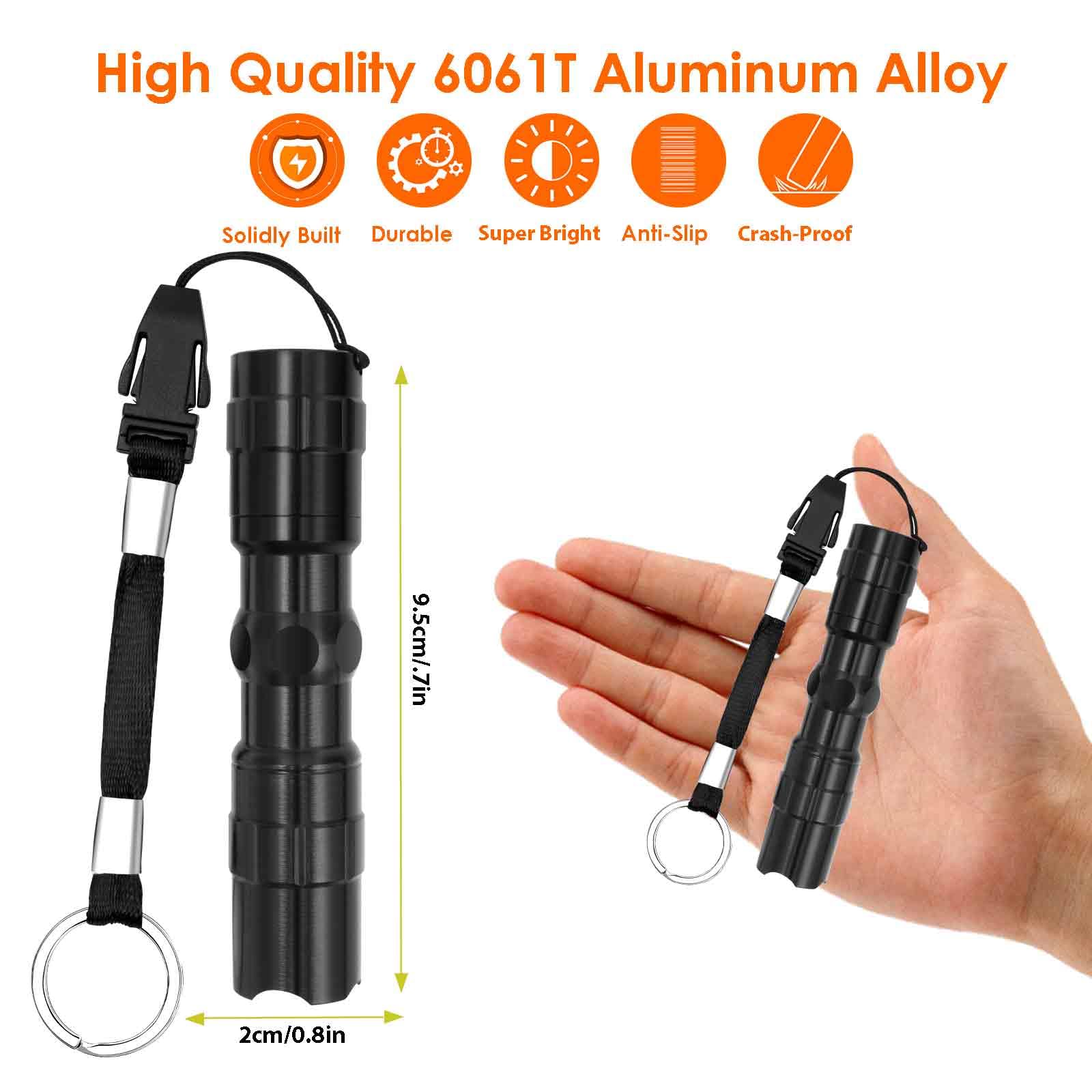 Tactical Flashlight Mini with High Lumen, Camping Handheld Pen