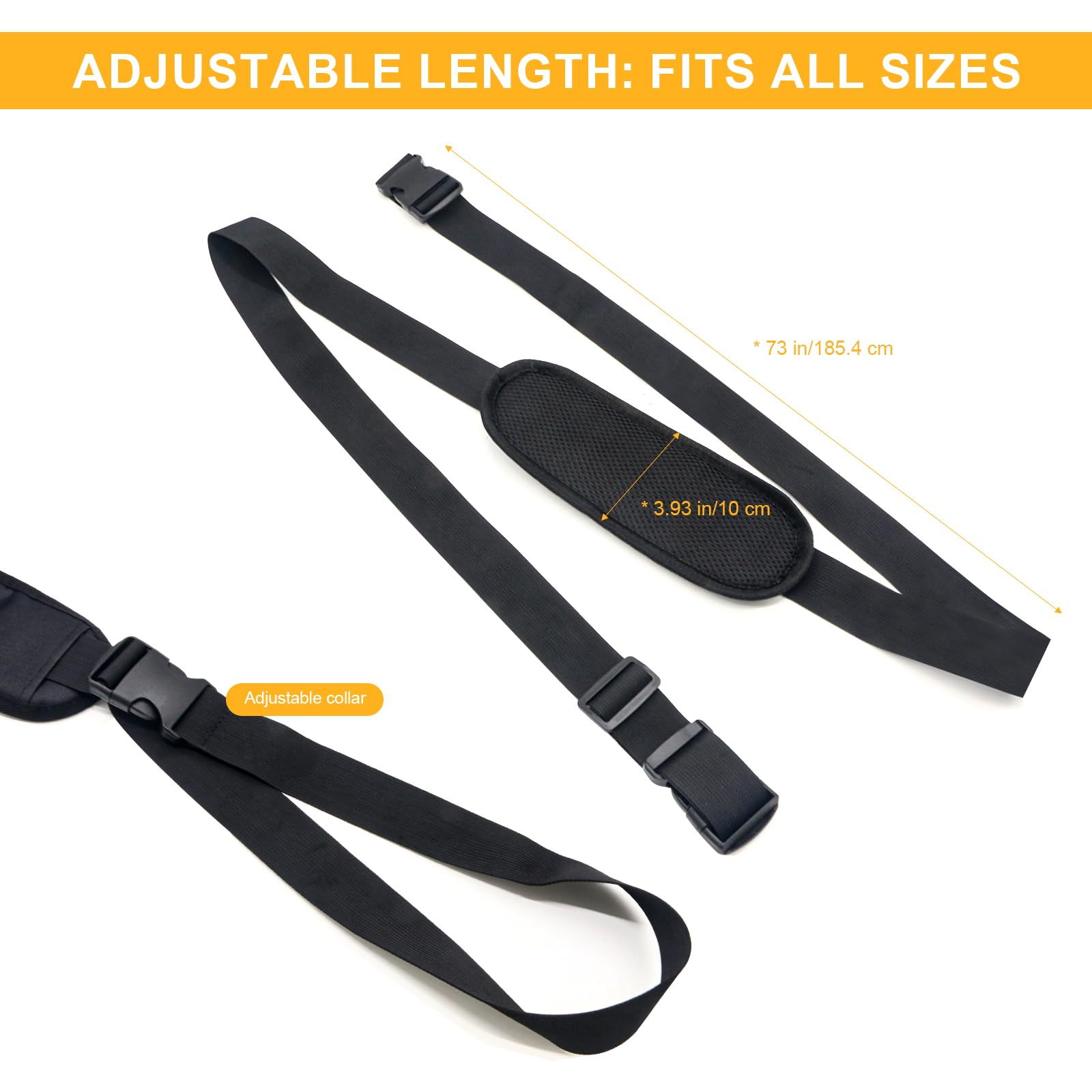 Strap with Quick-Release Plastic Buckles & Anti-Slip Pad for Elect