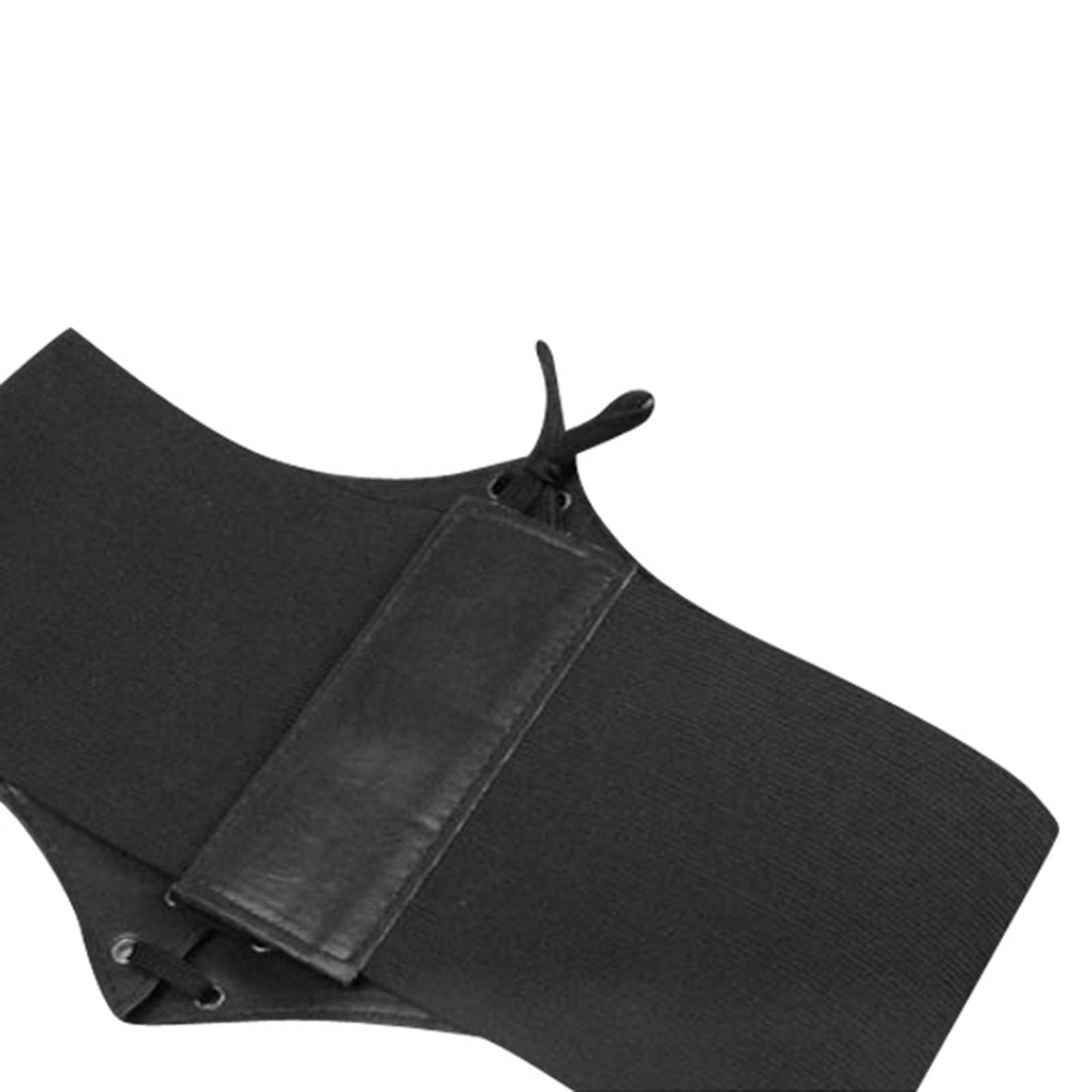 Cincher Corset Wide Band Elastic Tied Waspie Belt Leather Soft Adjustable