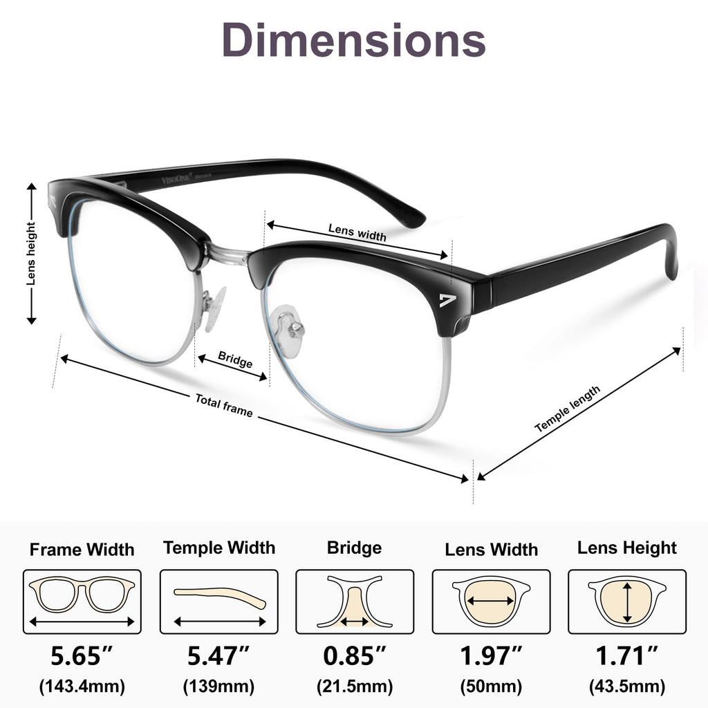 Hinge Blue Light Blocking Glasses Square with Anti Computer Glare for Gam