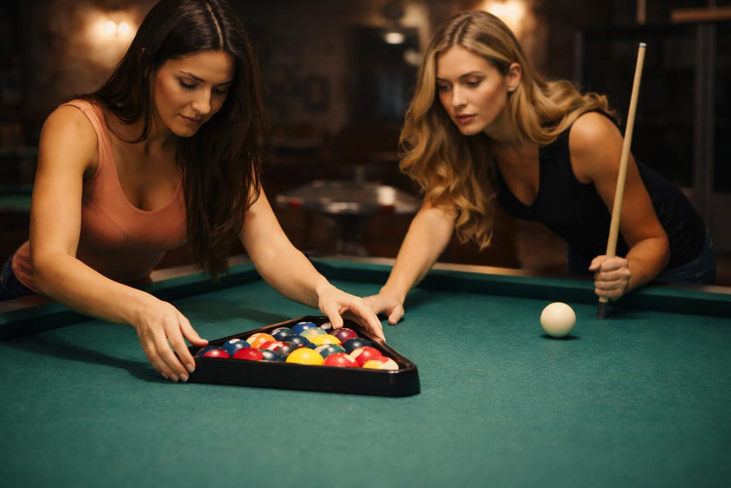 SUPPLIES Black Plastic Billiard Pool Ball Triangle Rack, Fits 2-1/4 Inch Balls,