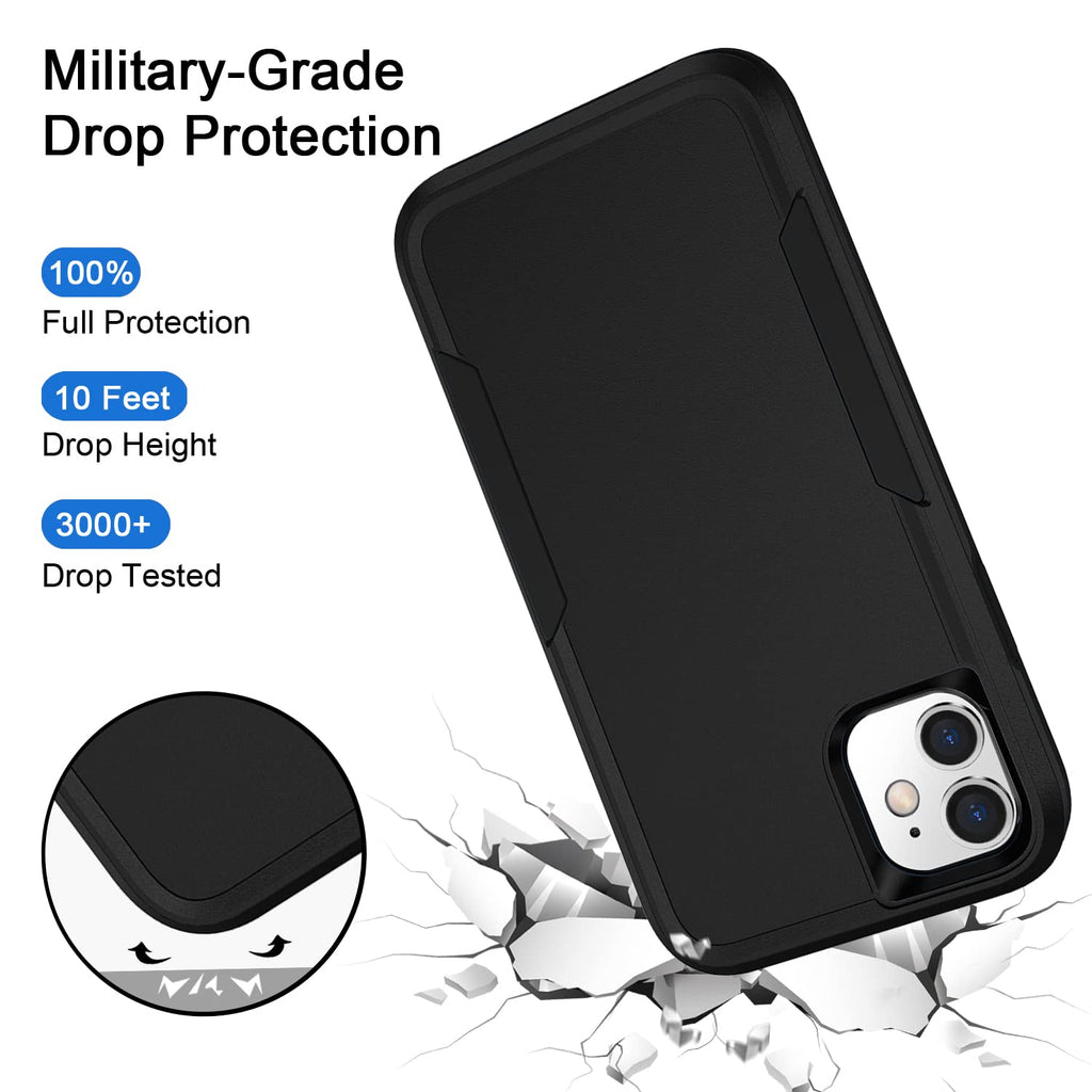 with iPhone 11 Case, Heavy Duty Protection Shockproof Dropproof Dustp