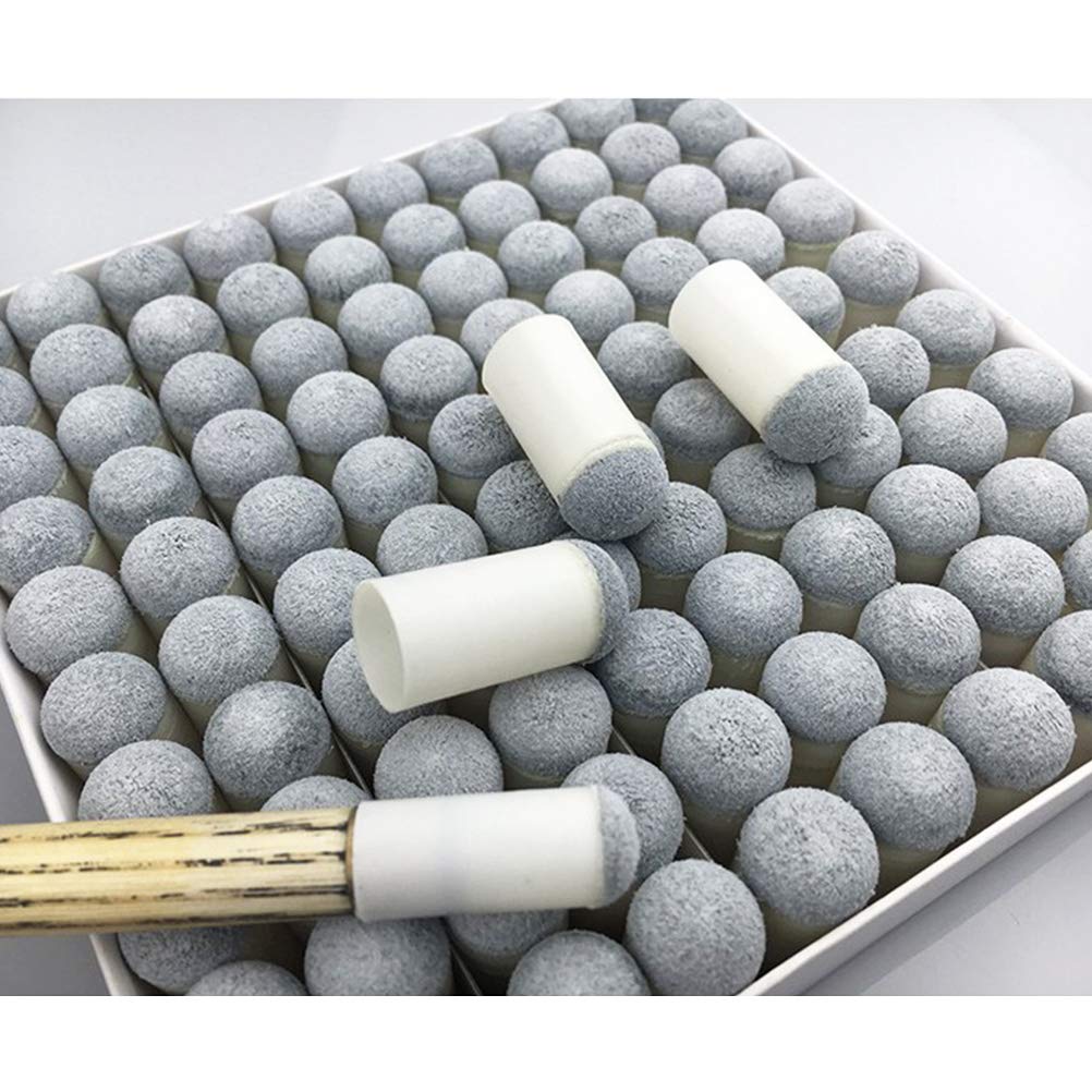 40pcs Slip On Pool Cue Tips Replacement Billiard Cue Tips 4 Sizes Slip-On Cue Ti