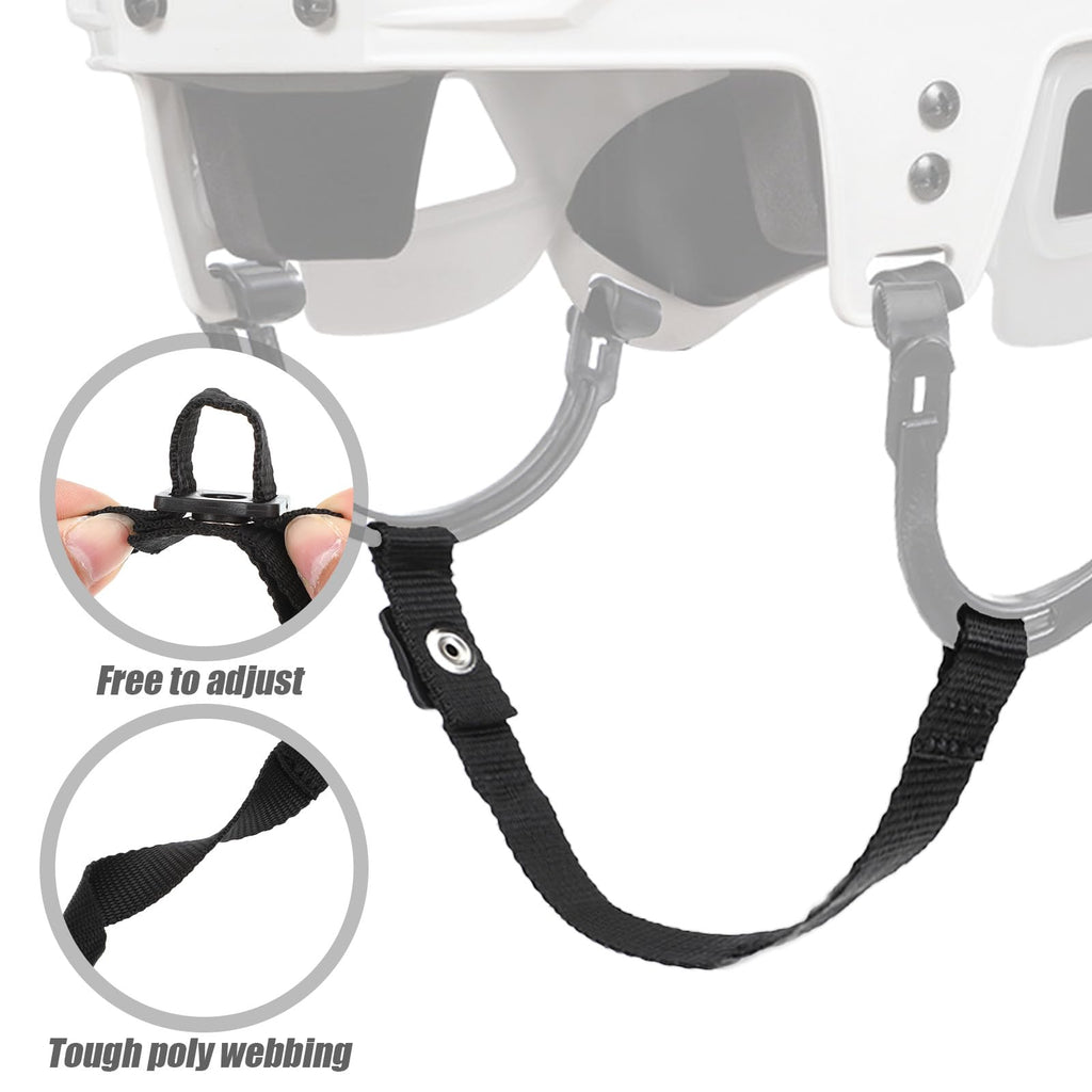 Helmet Chin Strap, Hockey Helmet Repair Kit Replacement with Single Strengthened