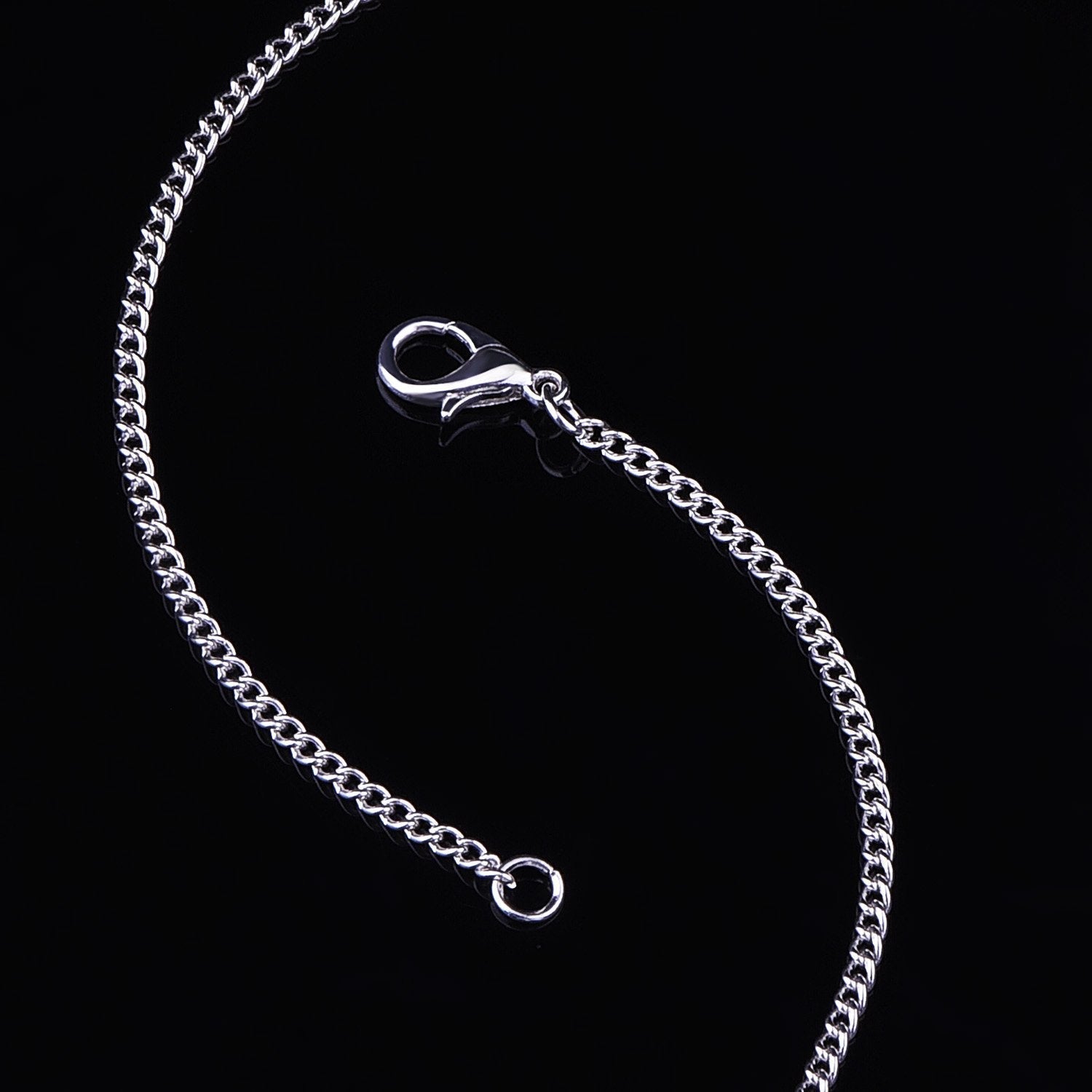 12 Pack Iron DIY Chain Necklaces Lobster Clasp Link Chain Necklaces Silver Plate