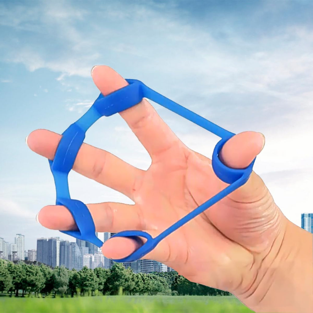 6 Pack Finger Strengthener - 3 Resistance Levels Silicone Exerciser - Hand Grip
